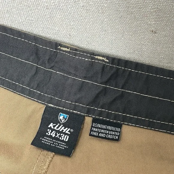 Kuhl Konfidant Air Pants Mens 34x30 Khaki Hiking Tactical Outdoor - Picture 14 of 16